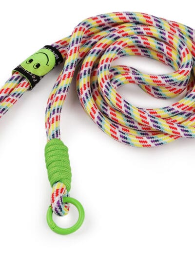 Pasek, uchwyt do torebki, etui, telefonu, identyfikatora 128 cm - multikolor + zielony neon