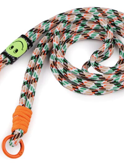 Pasek, uchwyt do torebki, etui, telefonu, identyfikatora 128 cm - multikolor + pomarańcz