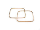 Metal bag handles 8x11 cm - 2 pcs - gold