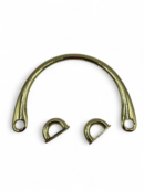 Gold Metal Bag Handle 9x12 cm - 1 pc