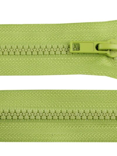 Separating molded plastic zipper 35 cm - light green 234