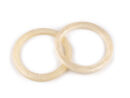 Bag handles rings epoxy resin 12cm - 2 pcs - creamy pearl