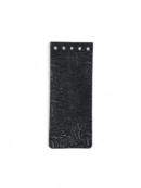 Tłoczona klapa do etui, torebki 6x15 cm - czarny