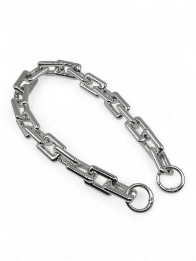 Acrylic Handbag Chain Handle, 46 cm - Silver