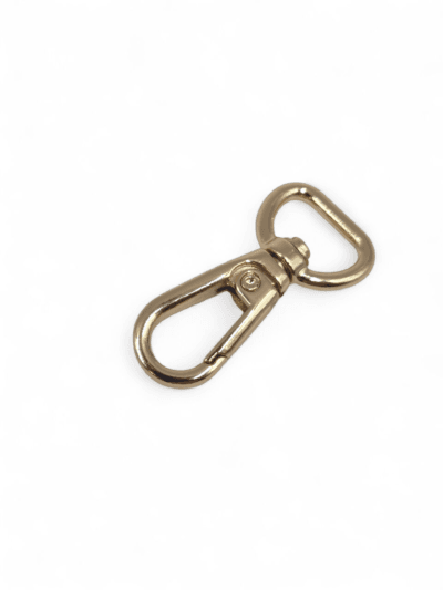 Belt carabiner for 12 mm strap - gold