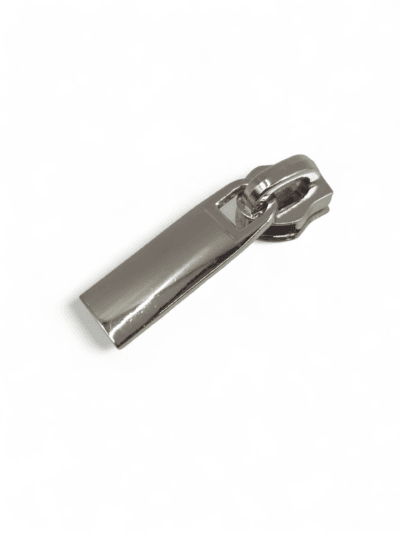 No 5 Decorative Smooth Silver Spiral Zipper Slider
