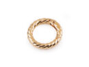 Gold decorative carabiner ring 20 mm