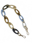 Acrylic bag chain handle 50 cm - asymmetrical links