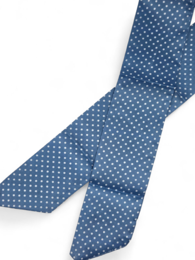 Light Blue Polka Dot Handbag Scarf