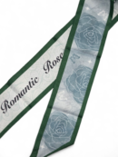 Bag scarf - green rose
