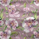 Waterproof fabric, lining material - 50x80 cm - peonies dusty pink