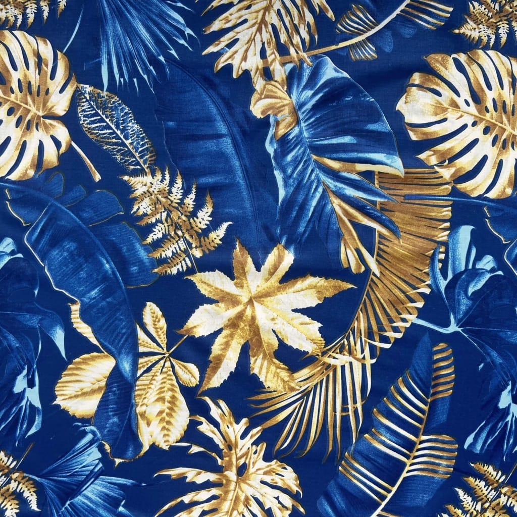 COCO Handbag Lining - Yellow-Blue Monstera