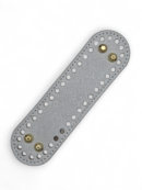 Bag Base, Oblong Eco-Leather Pouch 5.5x18 - Silver