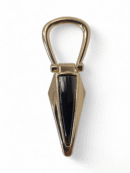 Narrow mustache semicircle - 2.5x7.5 cm - gold-black