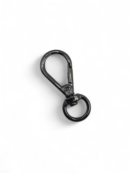 Wide "teardrop" carabiner 10 mm - black