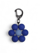 Flower Keychain - Cornflower - Black