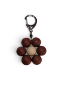 Flower Keychain - Chocolate - Black