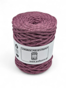 Sznurek poliestrowy płaski 5 mm GLITTER - jagodowy shake + różowy