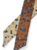 Handbag Scarf - Yellow-Brown Floral