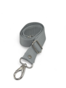 Adjustable textile waist strap 2.5 cm - light gray + silver