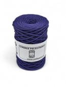 Flat polyester cord 3 mm - dark purple