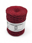 Sznurek poliestrowy płaski 5 mm GLITTER - NOC KAIRU - wino