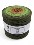 Flat polyester cord 5 mm ombre - 250 m - milk chocolate/matcha/khaki (Kopia) (Kopia) (Kopia)