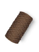 Sznurek poliestrowy okrągły 1 mm - czekolada mleczna