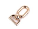 Metal swivel snap hook with 13 mm threading hole - gold