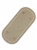 Baza, dno do torebki owalne z eko skóry 10x22 cm - złoto