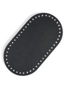 Base, bag bottom 12x22 cm - Crazy Horse - black