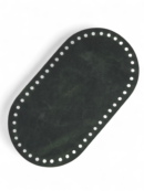 Base, bag bottom 12x22 cm - Crazy Horse - dark green