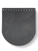 Bag flap 18x20 cm - Crazy Horse - black