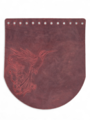 Klapa do torebki 18x20 cm - Crazy Horse - tłoczony koliber