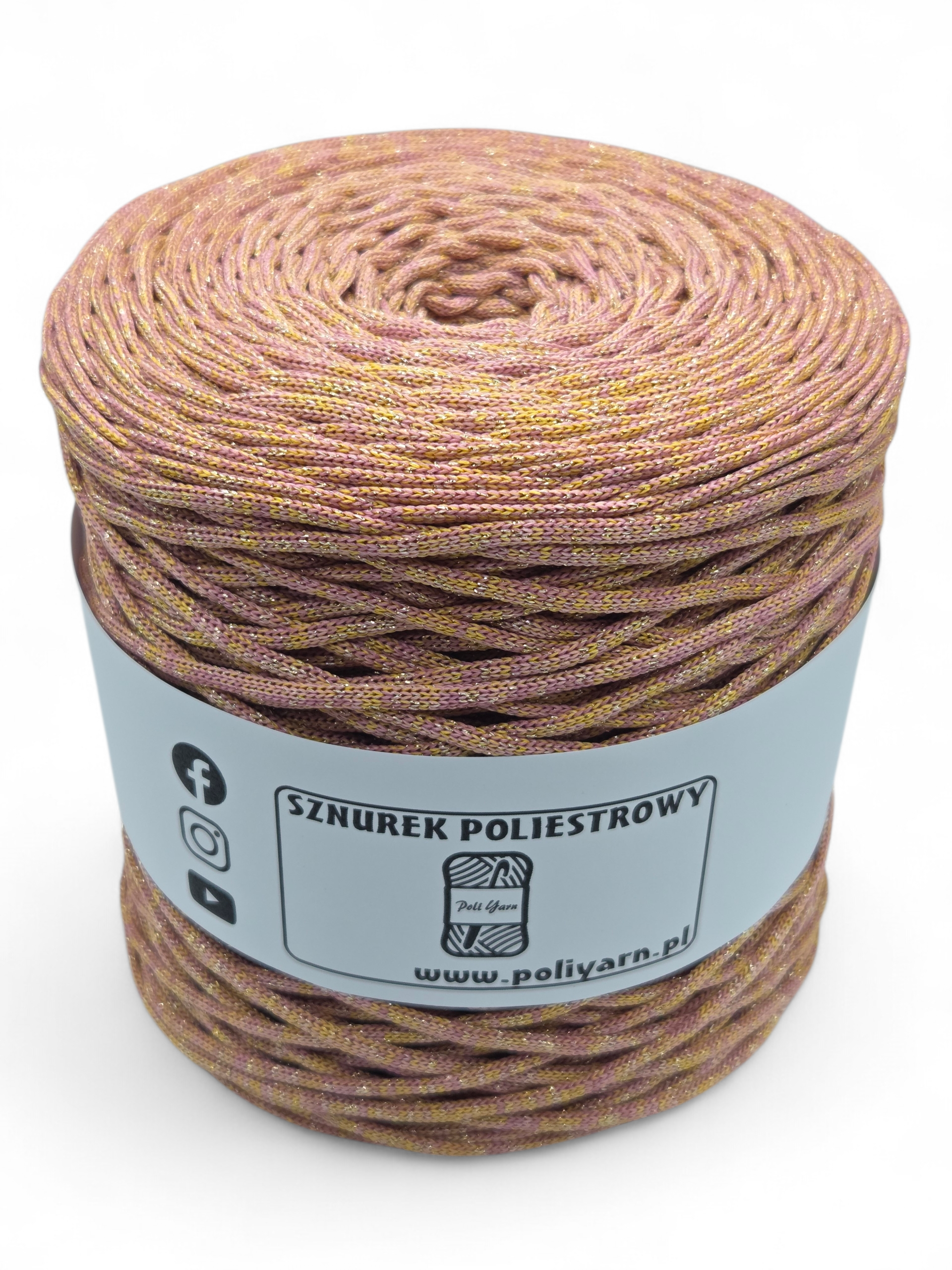 Sznurek poliestrowy płaski 3 mm / 300m - INSPIRED BY Kasia Dulewska Handmade - BABIE LATO melanż 3mm