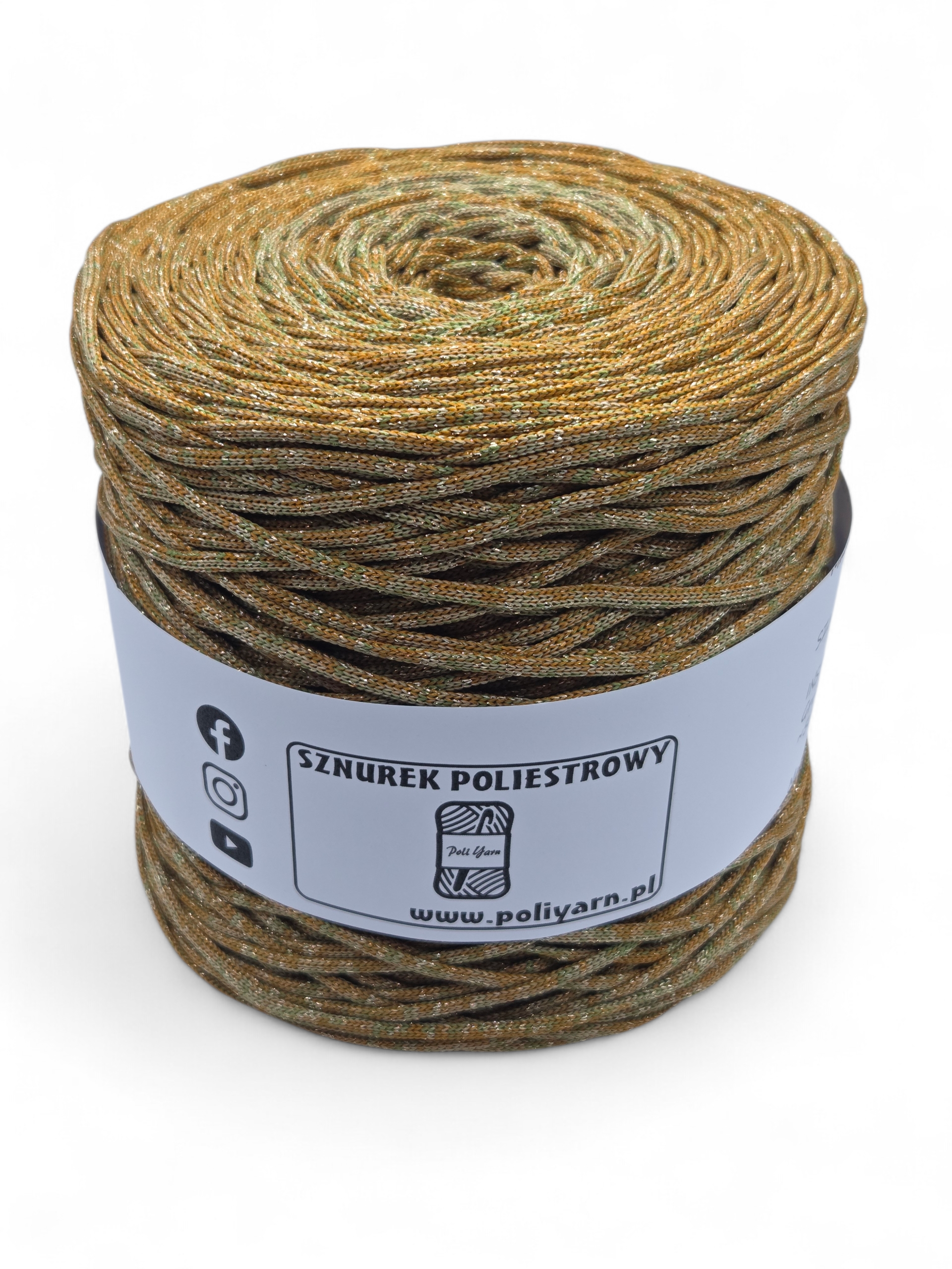 Sznurek poliestrowy płaski 3 mm / 300m - INSPIRED BY Kasia Dulewska Handmade - JESIEŃ melanż 3mm