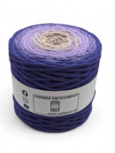 Flat polyester cord 5 mm ombre - 250 m - wine/plum/bottle green (Kopia) (Kopia)