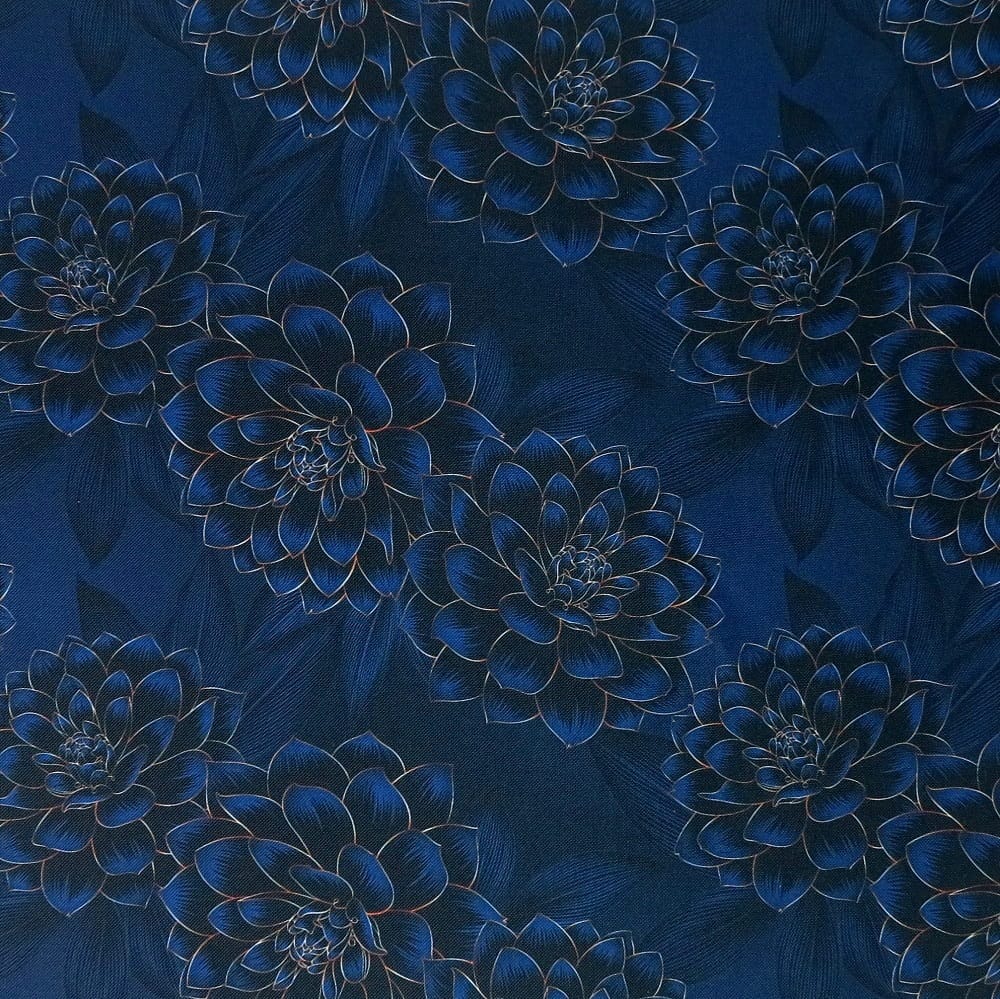 Waterproof fabric, lining material - 50x80 cm - peonies dusty pink (Kopia)