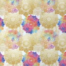 Tkanina wodoodporna, materiał na podszewkę - 50x80 cm - mandale na białym tle