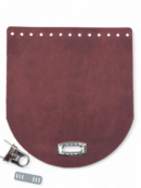 Klapa do torebki 18x20 cm Crazy Horse - z zapięciem typu kołatka