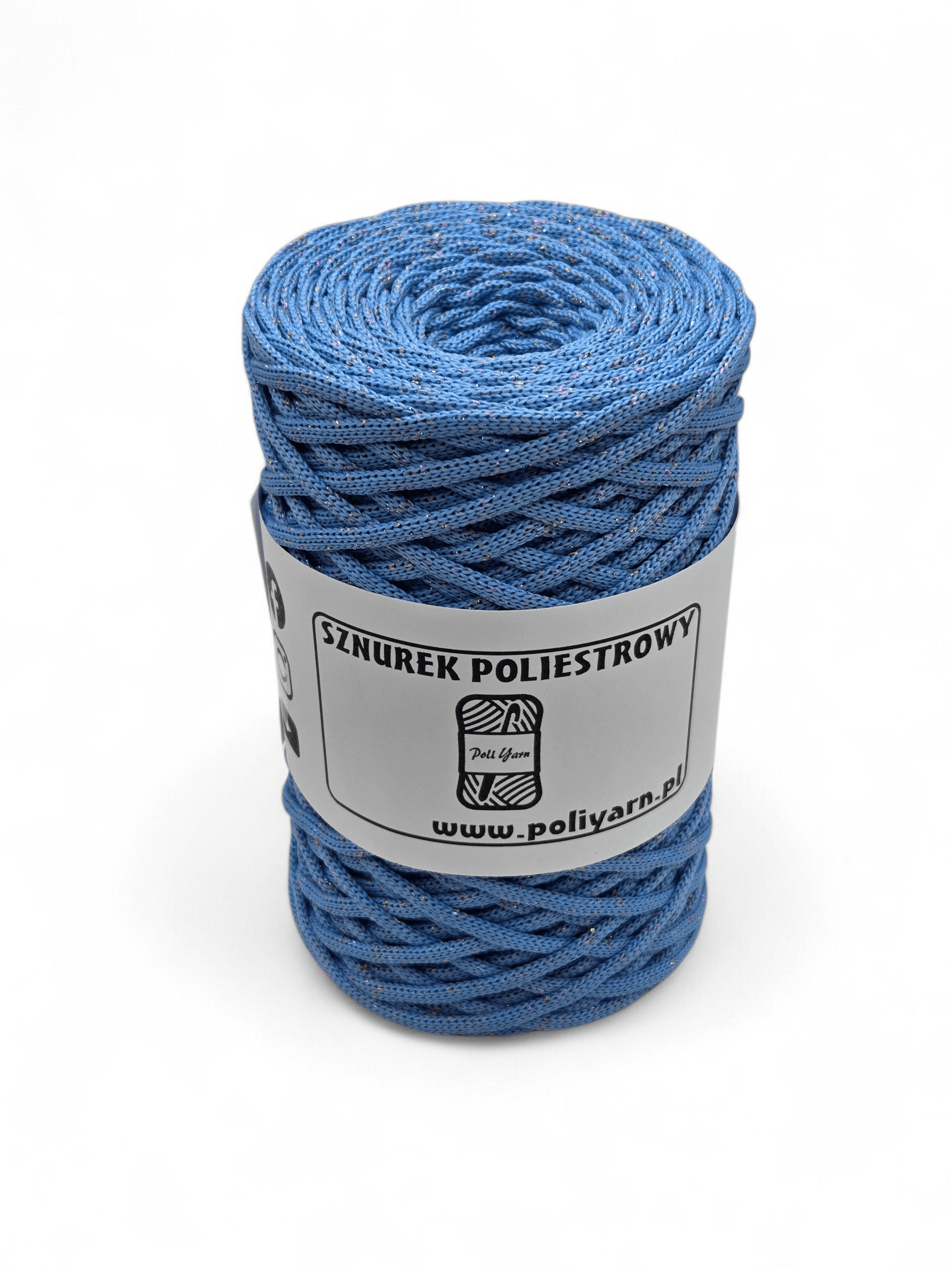 Flat polyester cord 3 mm GLITTER - CAIRO NIGHT - black (Kopia) (Kopia)