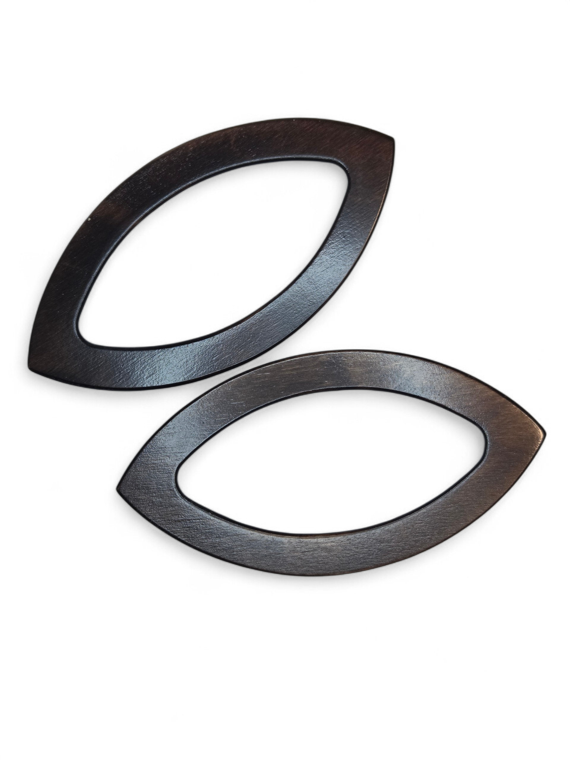 Dark Brown Wooden Bag Handles, 14 cm Rings - 2 pcs (Kopia)