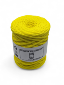 Flat polyester cord 5 mm - lemon