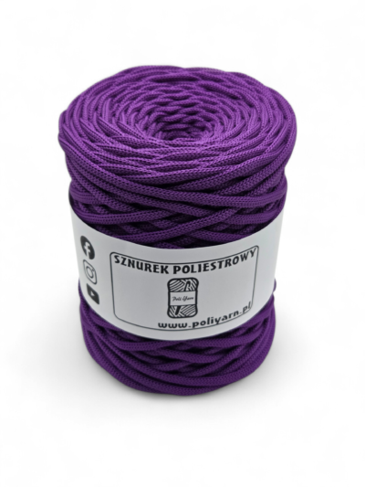 5 mm Flat Polyester Cord - Ultraviolet