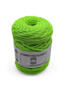 Sznurek poliestrowy płaski 5 mm - zielony neon