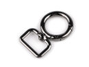 Silver metal swivel carabiner with 19 mm strap opening (Kopia)