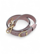 Pasek do torebki regulowany z karabińczykami 100 cm - kolor okuć do wyboru - pudrowy róż