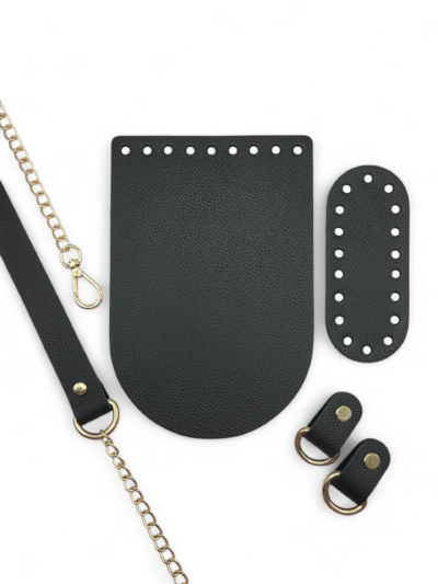 Handbag flap 18x20 cm with turn lock - Crazy Horse - black - customizable hardware color (Kopia) (Kopia) (Kopia) (Kopia) (Kopia) (Kopia) (Kopia) (Kopia) (Kopia)
