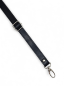 Adjustable eco-leather strap, 2 cm - black + gold (Kopia) (Kopia)