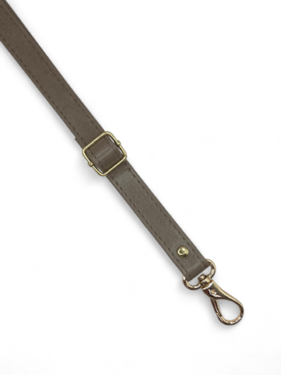 Adjustable eco-leather strap, 2 cm - black + gold (Kopia) (Kopia)